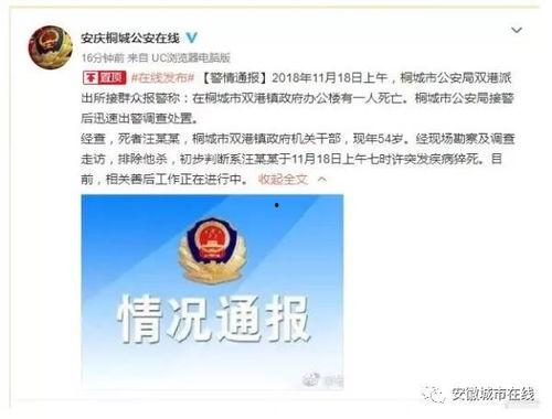 安徽公安爆料最新消息,重大案件侦破进展公布